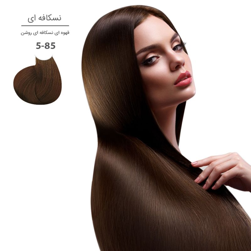 رنگ مو مارال سری نسکافه مدل قهوه ای نسکافه ای روشن شماره 5.85